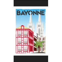 AF33- Lot de 5 Affiches Bayonne - 20x30cm